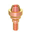 TV Screw Retained Abut., Straight - Ø 4.5mm, H 2mm